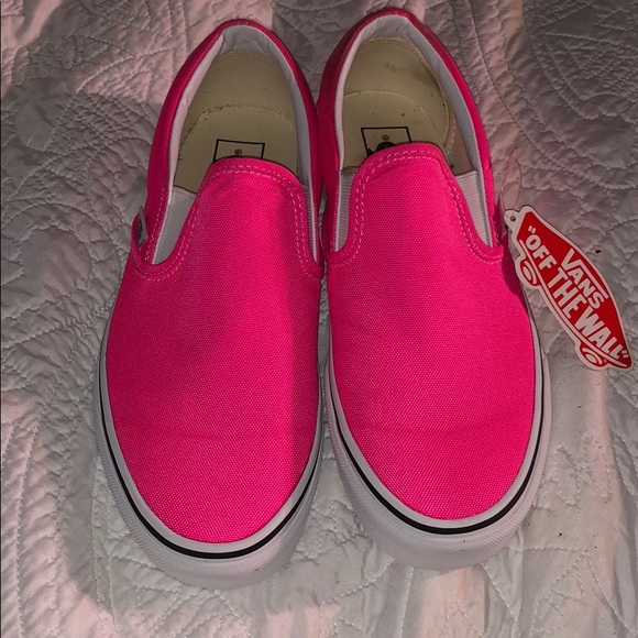 pink slide on vans